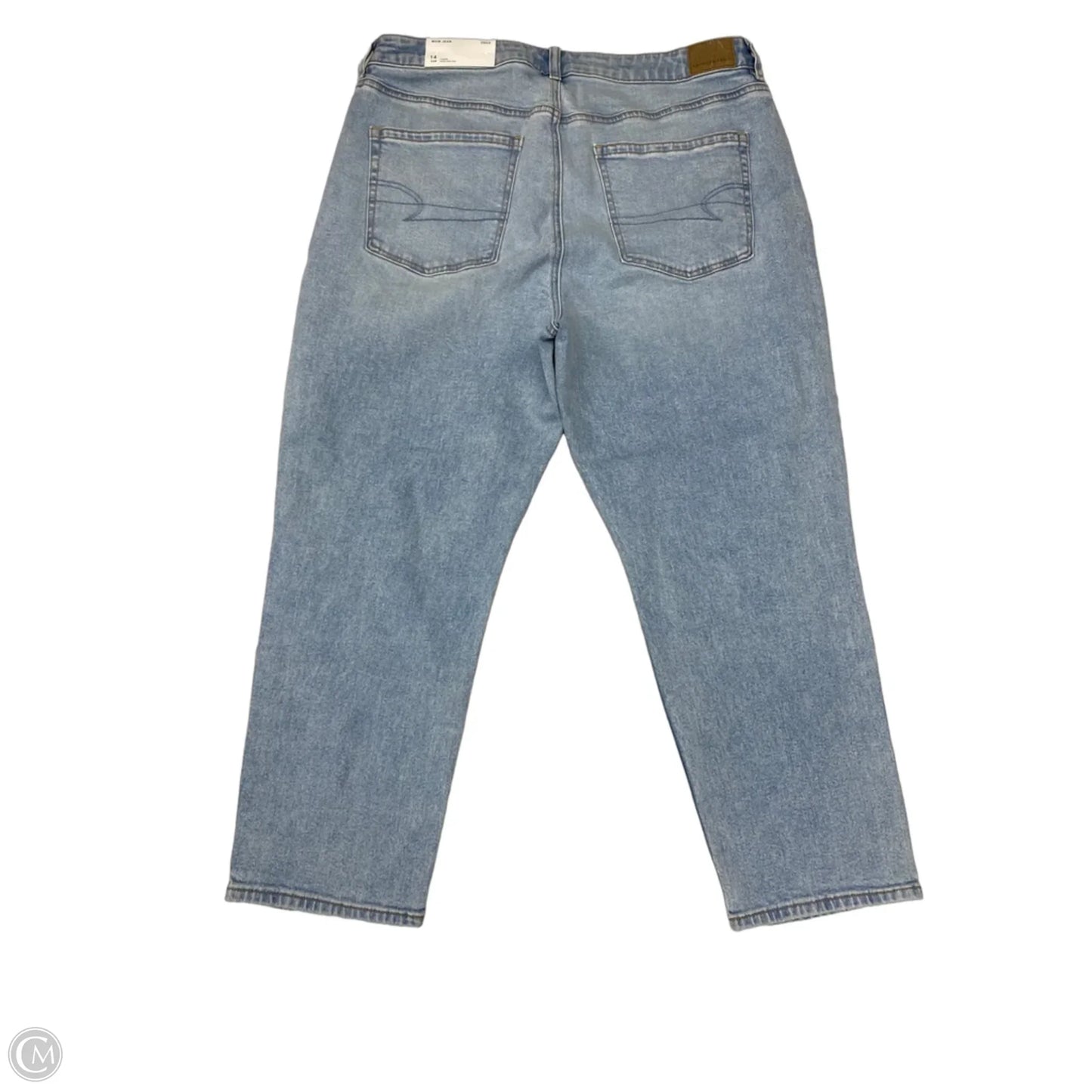 Jeans Boyfriend By American Eagle In Blue Denim, Size: 14p