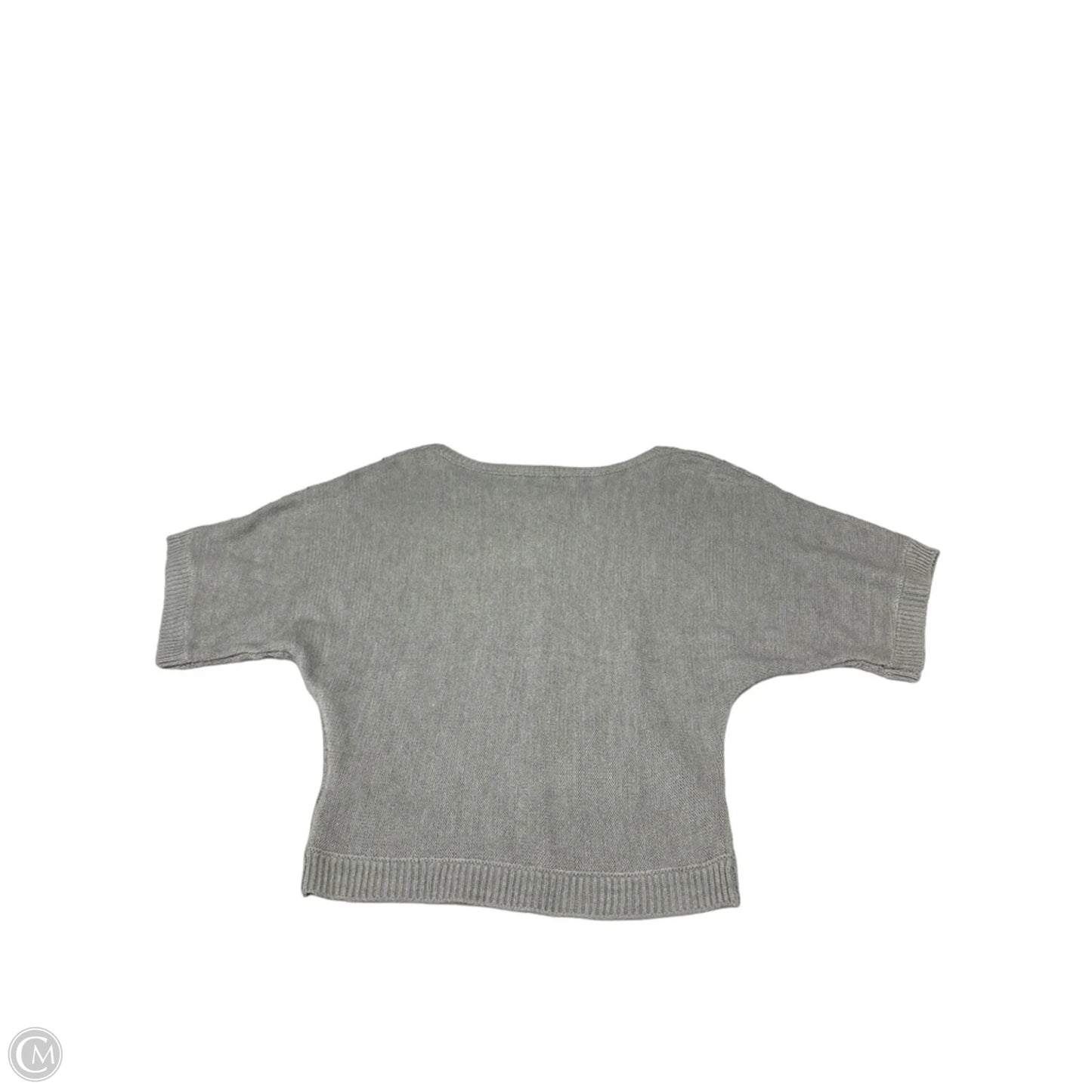 Sweater Short Sleeve By New York Jean Company In Grey, Size: Xs