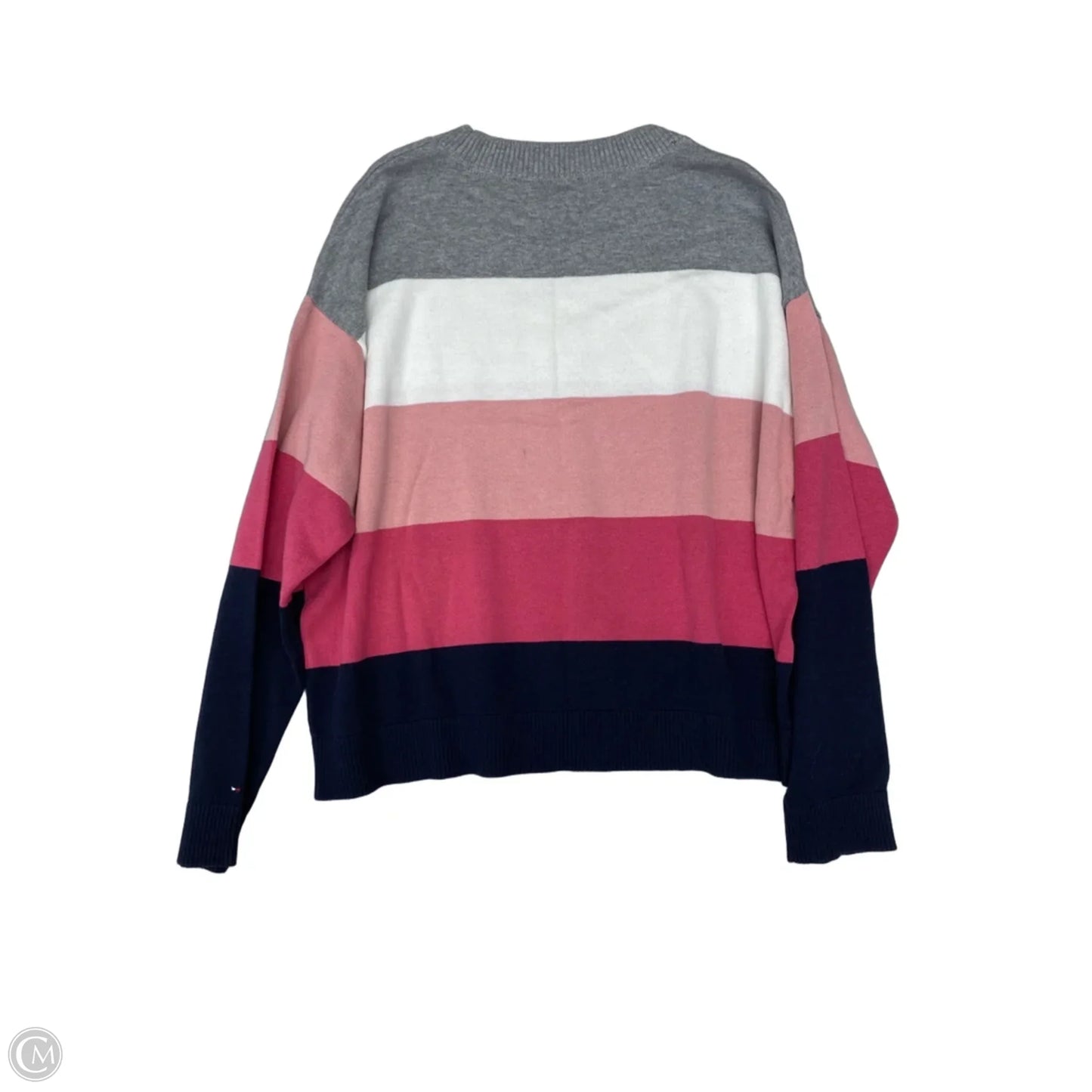 Sweater By Tommy Hilfiger In Blue & Pink, Size: M