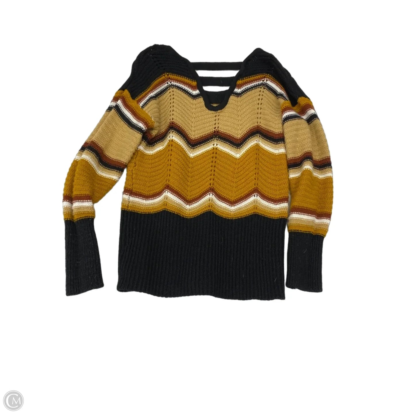 Sweater By Cmf In Black & Tan, Size: S