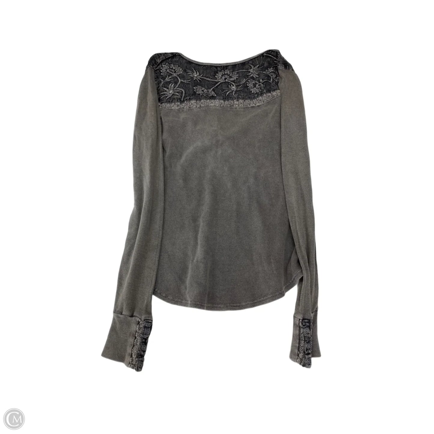 Top Long Sleeve By Lucky Brand In Grey, Size: M