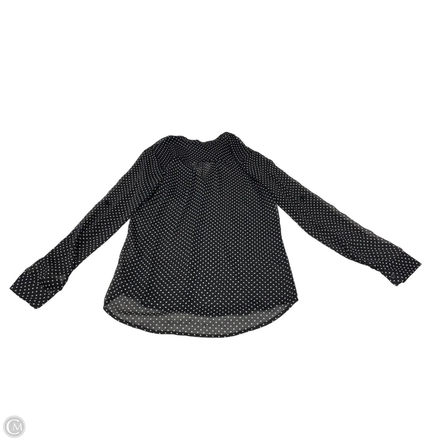 Blouse Long Sleeve By Kut In Black & White, Size: S
