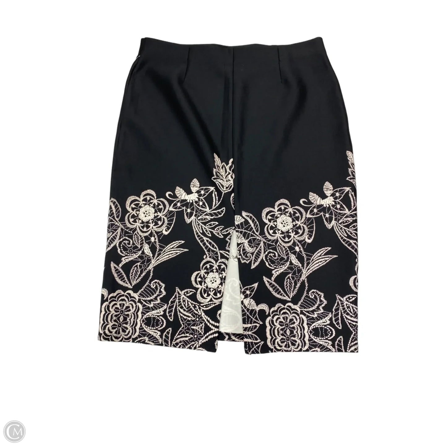 Skirt Mini & Short By New York And Co In Black & Cream, Size: M