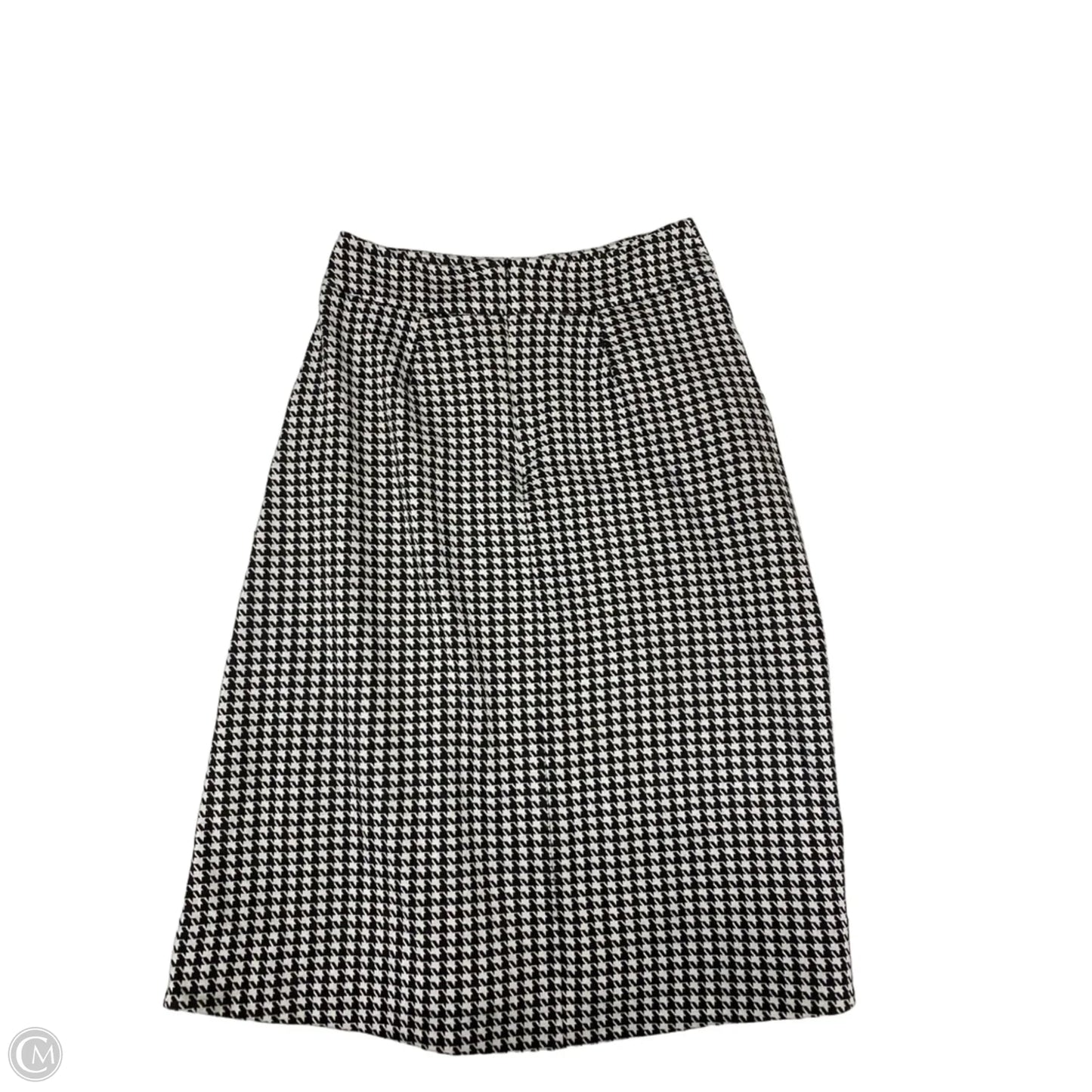 Skirt Midi By Cabi In Black & White, Size: 6