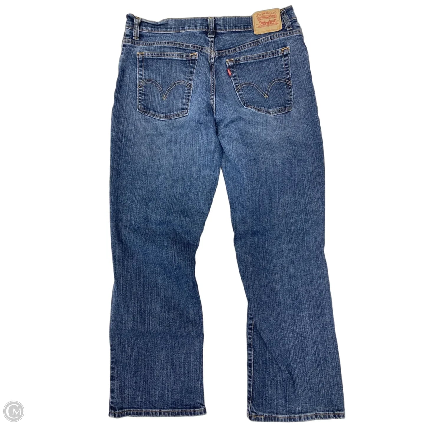 Jeans Boot Cut By Levis In Blue Denim, Size: 14