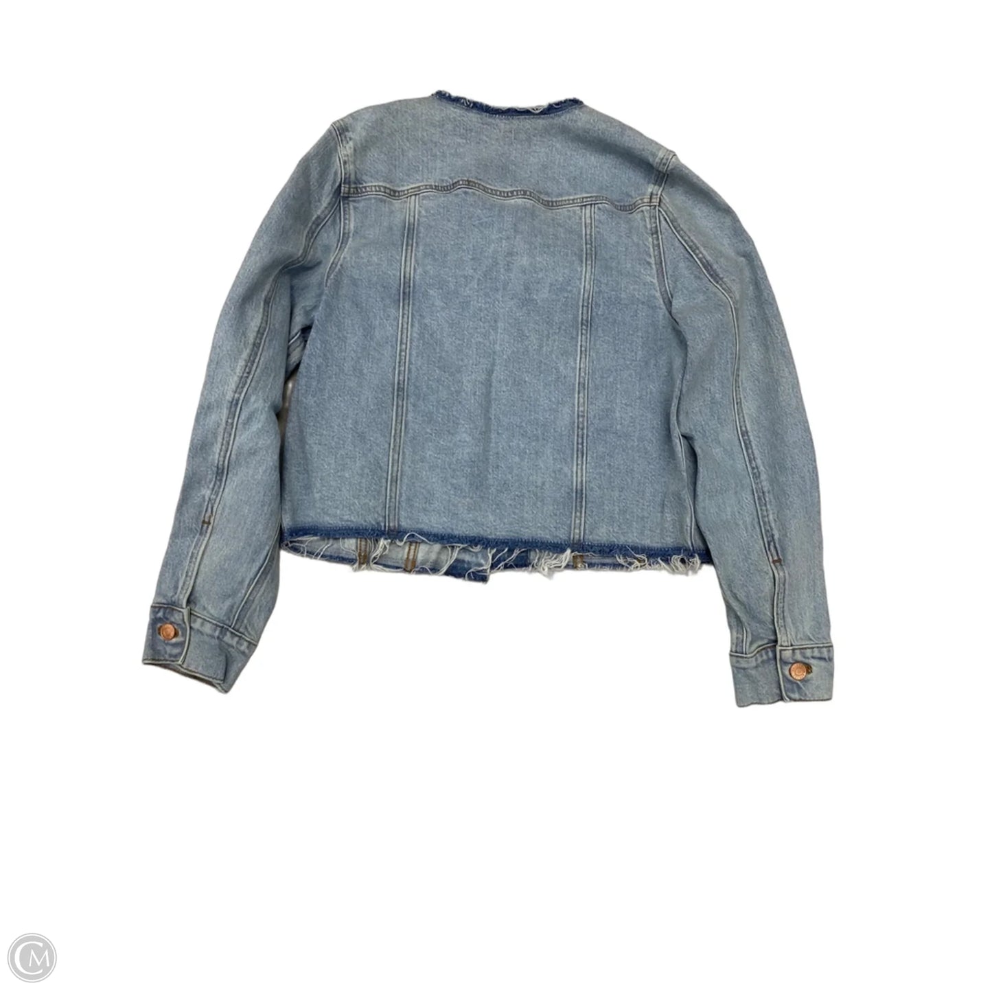 Jacket Denim By Express In Blue Denim, Size: M