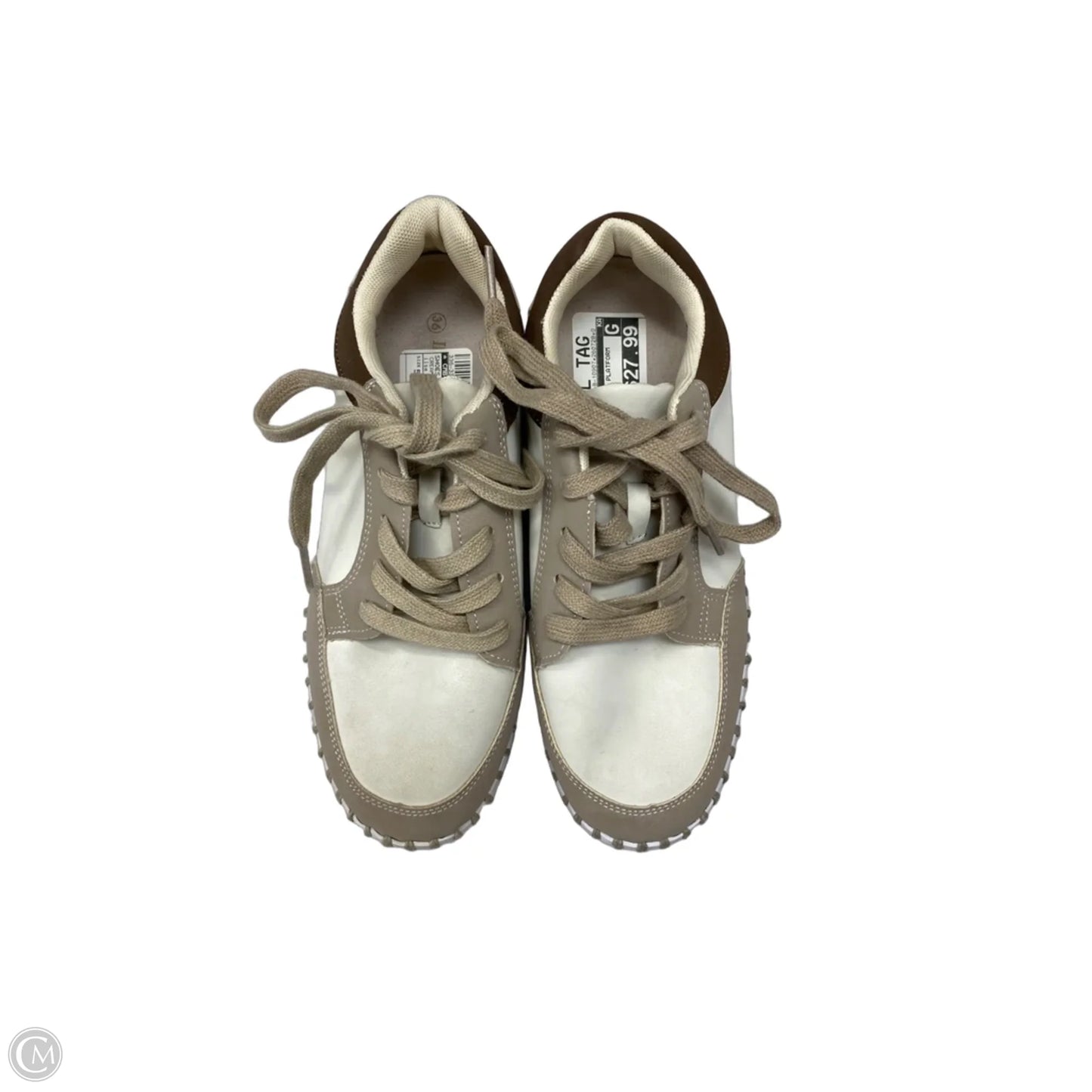 Shoes Sneakers Platform By Cmb In Cream, Size: 5.5