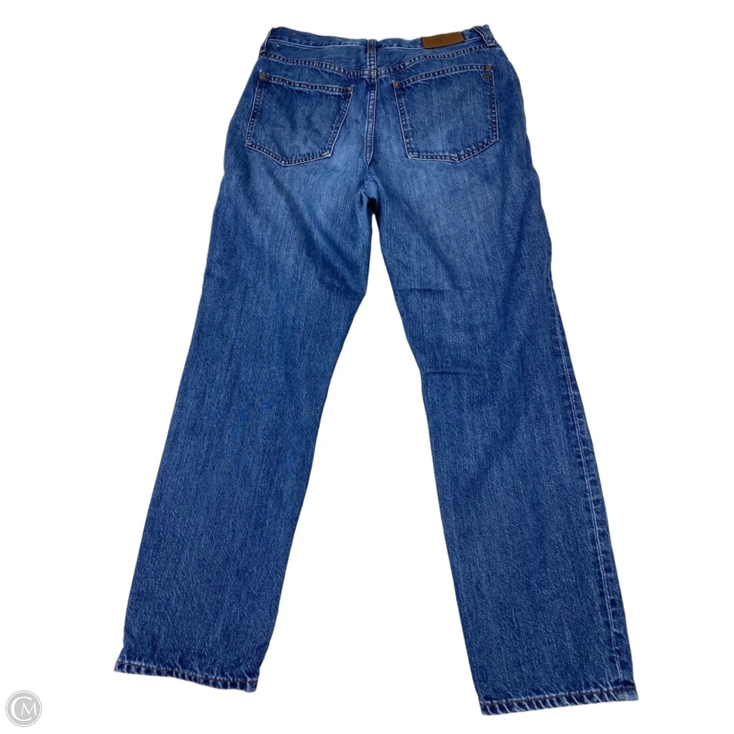 Jeans Straight By Madewell In Blue Denim, Size: 4