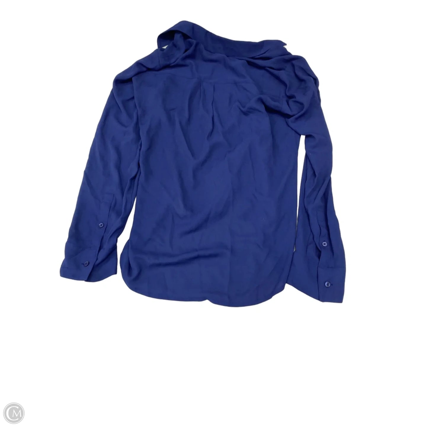 Blouse Long Sleeve By Express In Blue, Size: S