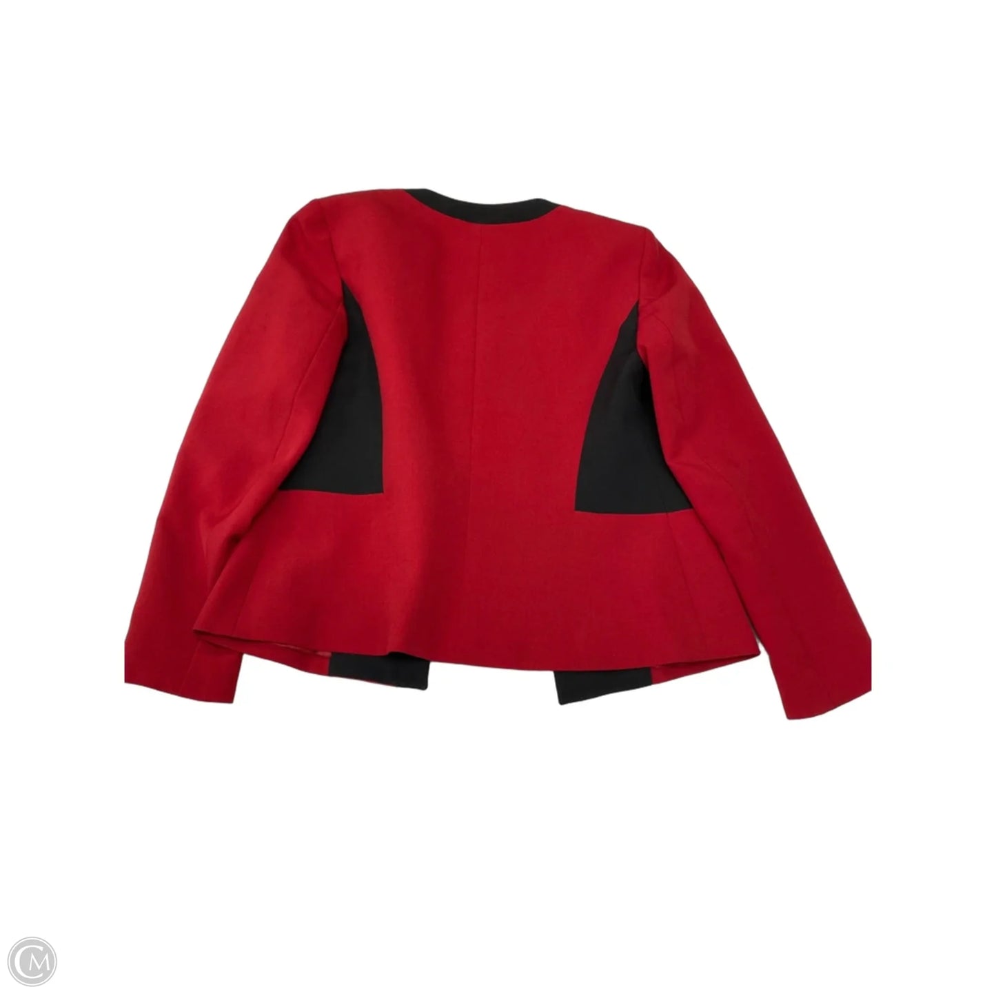 Blazer By Black Label In Black & Red, Size: Xs