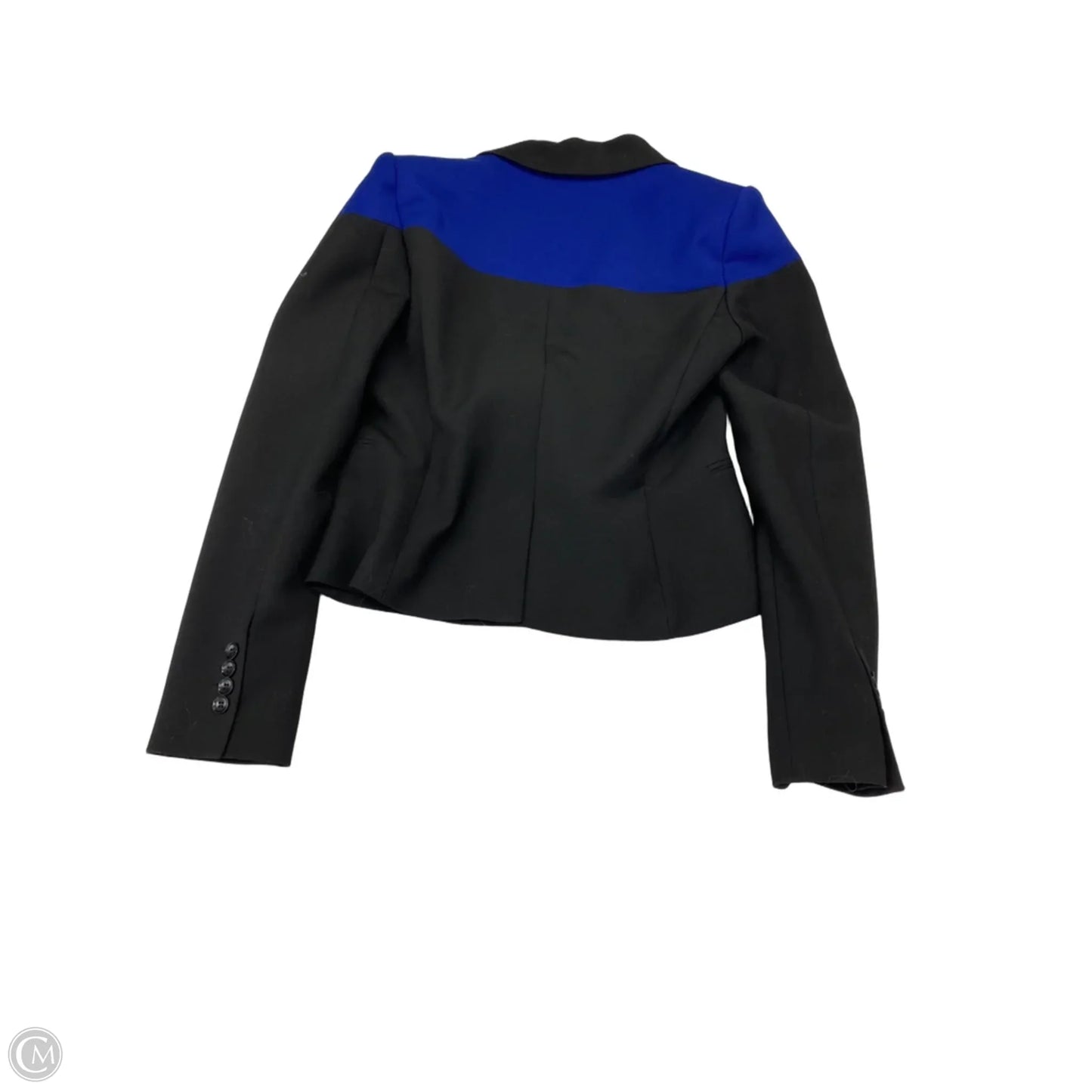 Blazer By Bcbgmaxazria In Black & Blue, Size: S