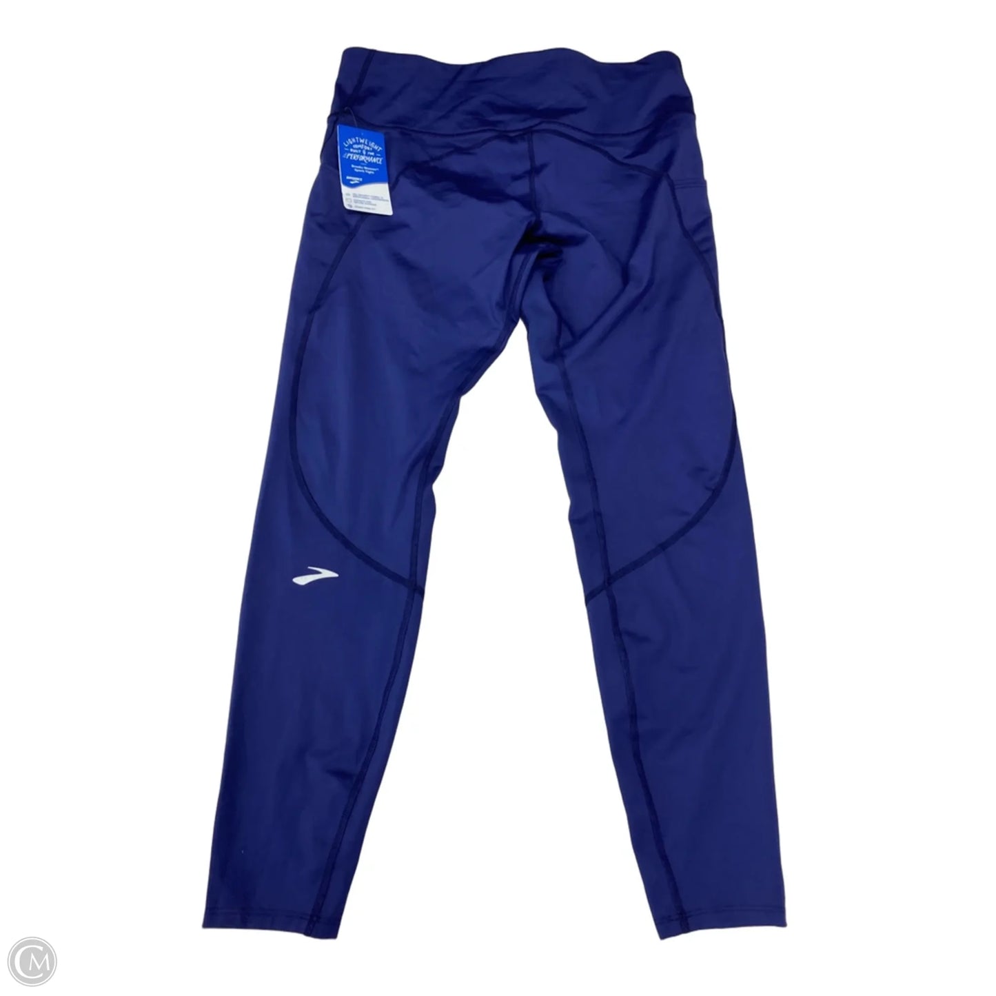 Athletic Leggings By Brooks In Navy, Size: L