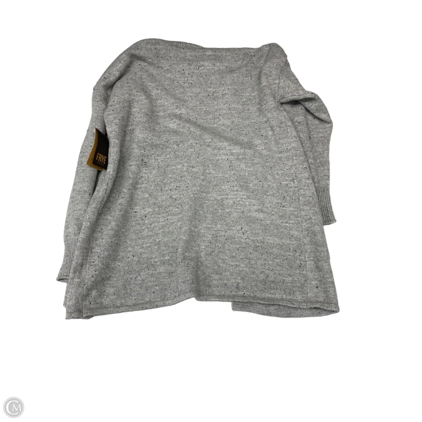 Sweater Cardigan Designer By Frye In Grey, Size: L