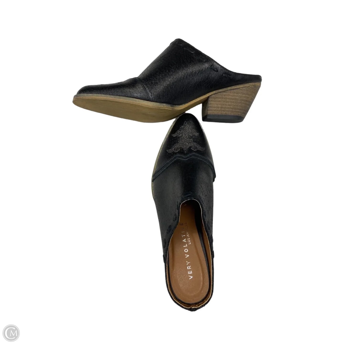 Shoes Heels Block By Very Volatile In Black & Brown, Size: 7.5
