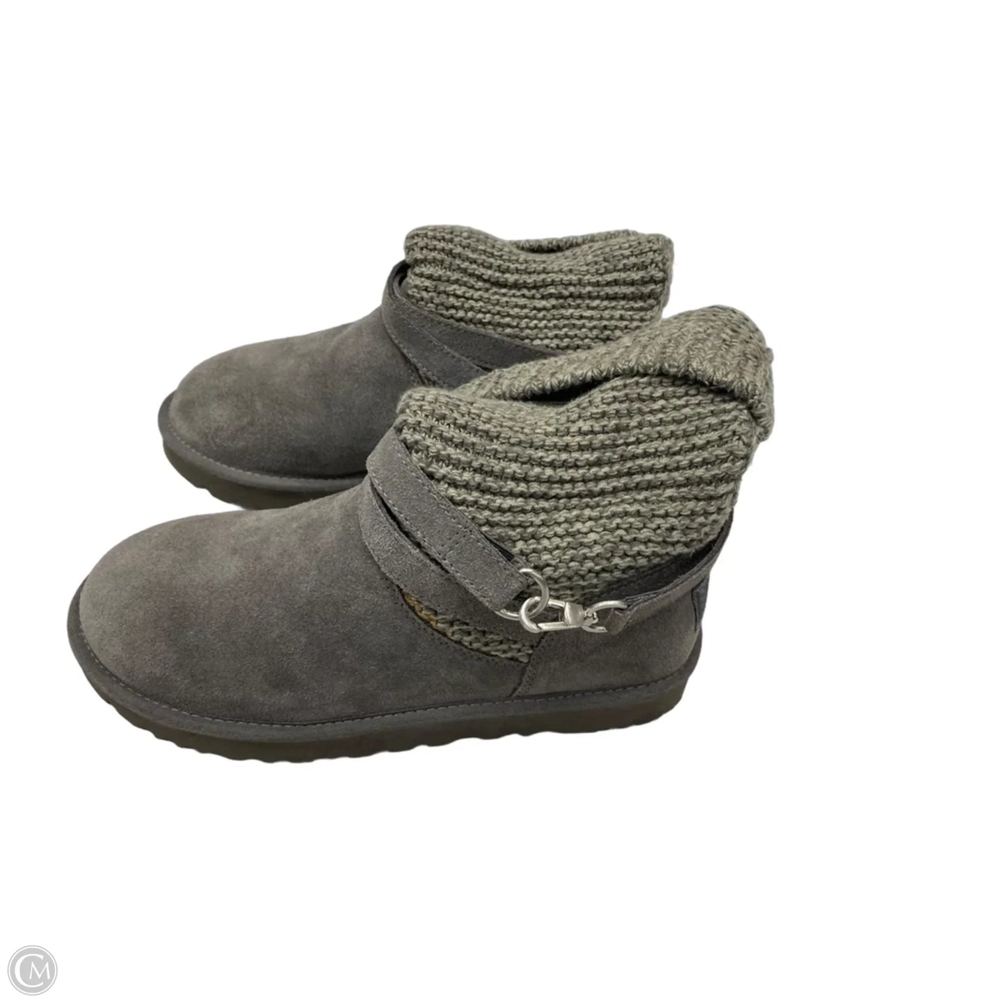 Boots Designer By Ugg In Grey, Size: 9