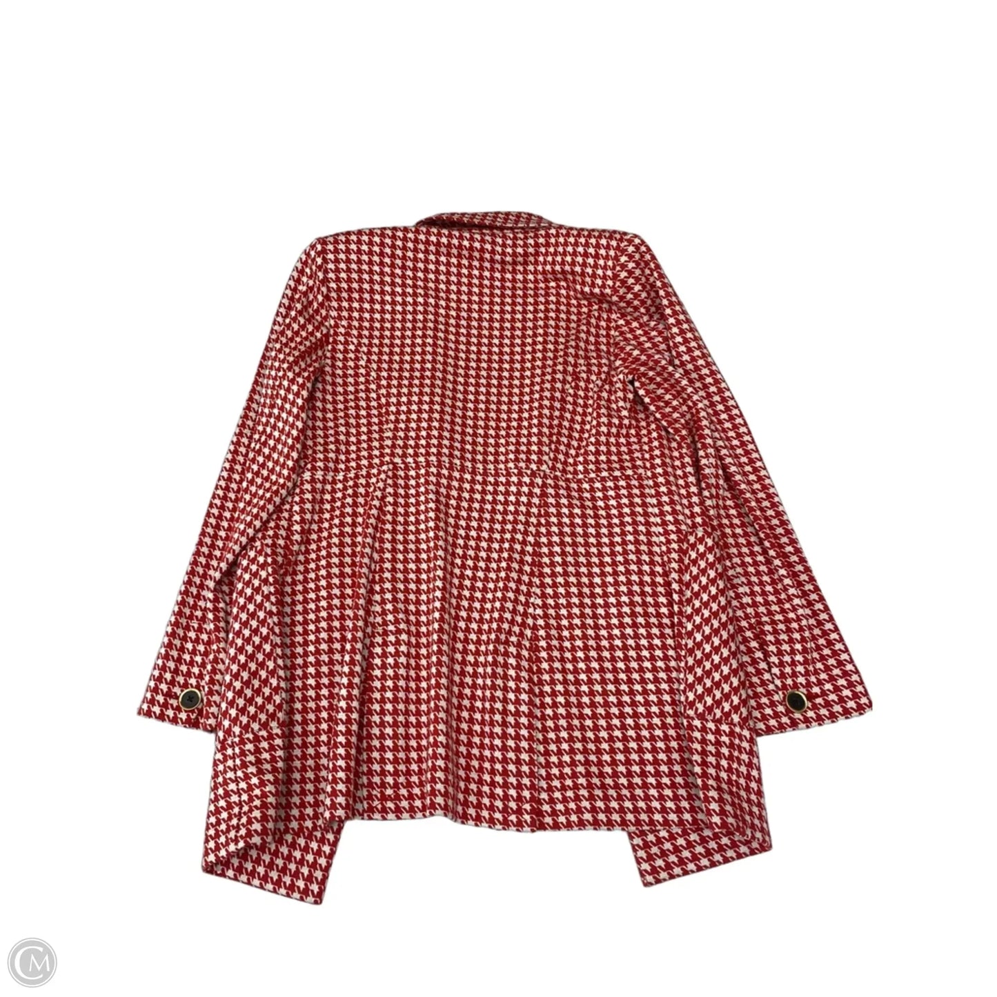 Coat Other By Cabi In Red & White, Size: S