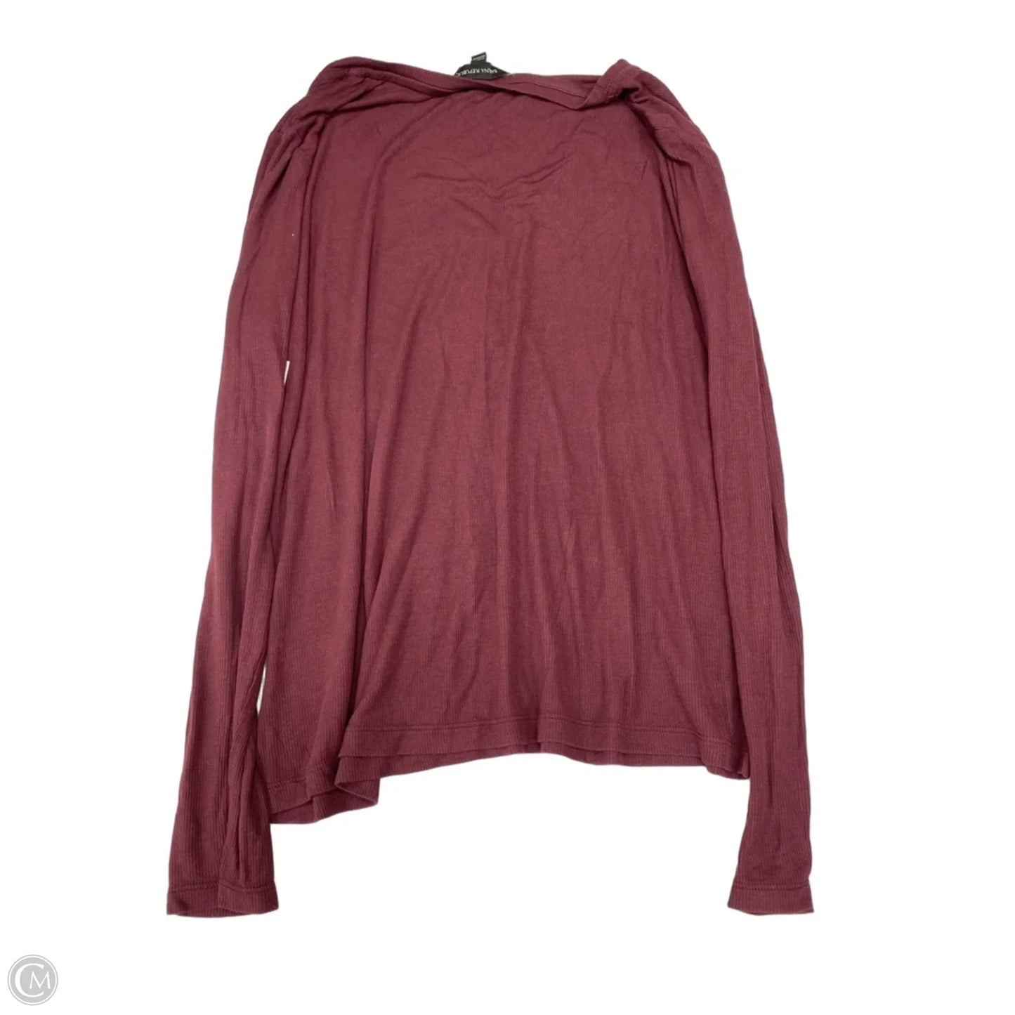 Top Long Sleeve By Banana Republic In Maroon, Size: L