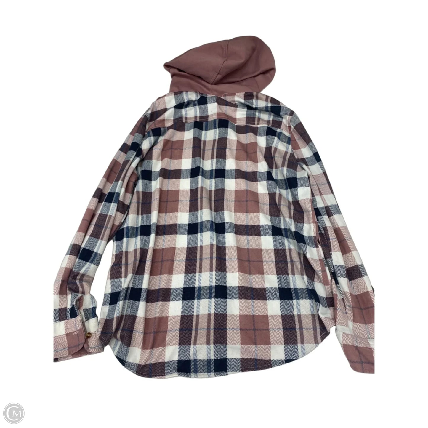 Jacket Shirt By Eden & Olivia In Plaid Pattern, Size: L