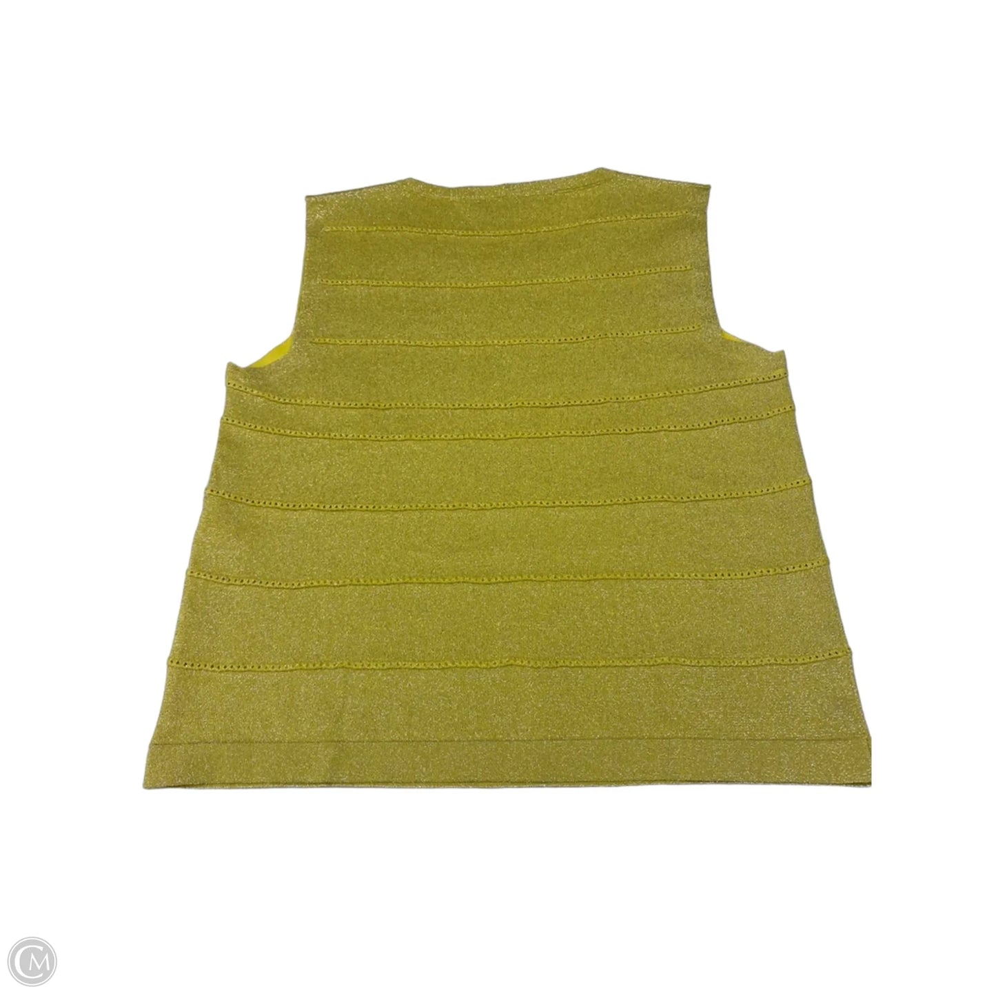 Top Sleeveless By Cmc In Yellow, Size: L