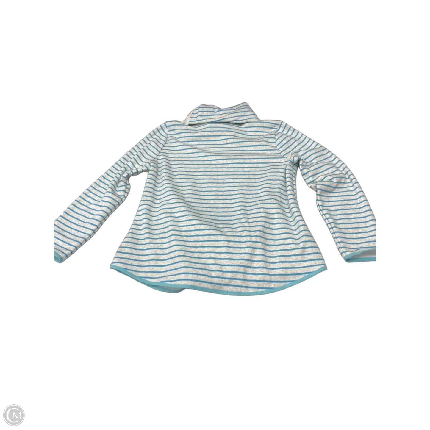 Sweatshirt Collar By Talbots In Striped Pattern, Size: Xl