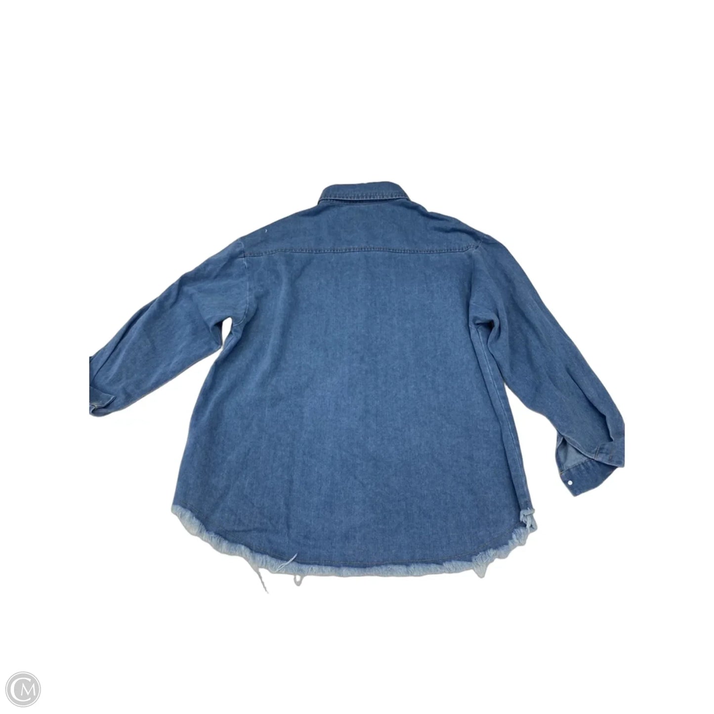 Jacket Denim By Clothes Mentor In Blue Denim, Size: Xl