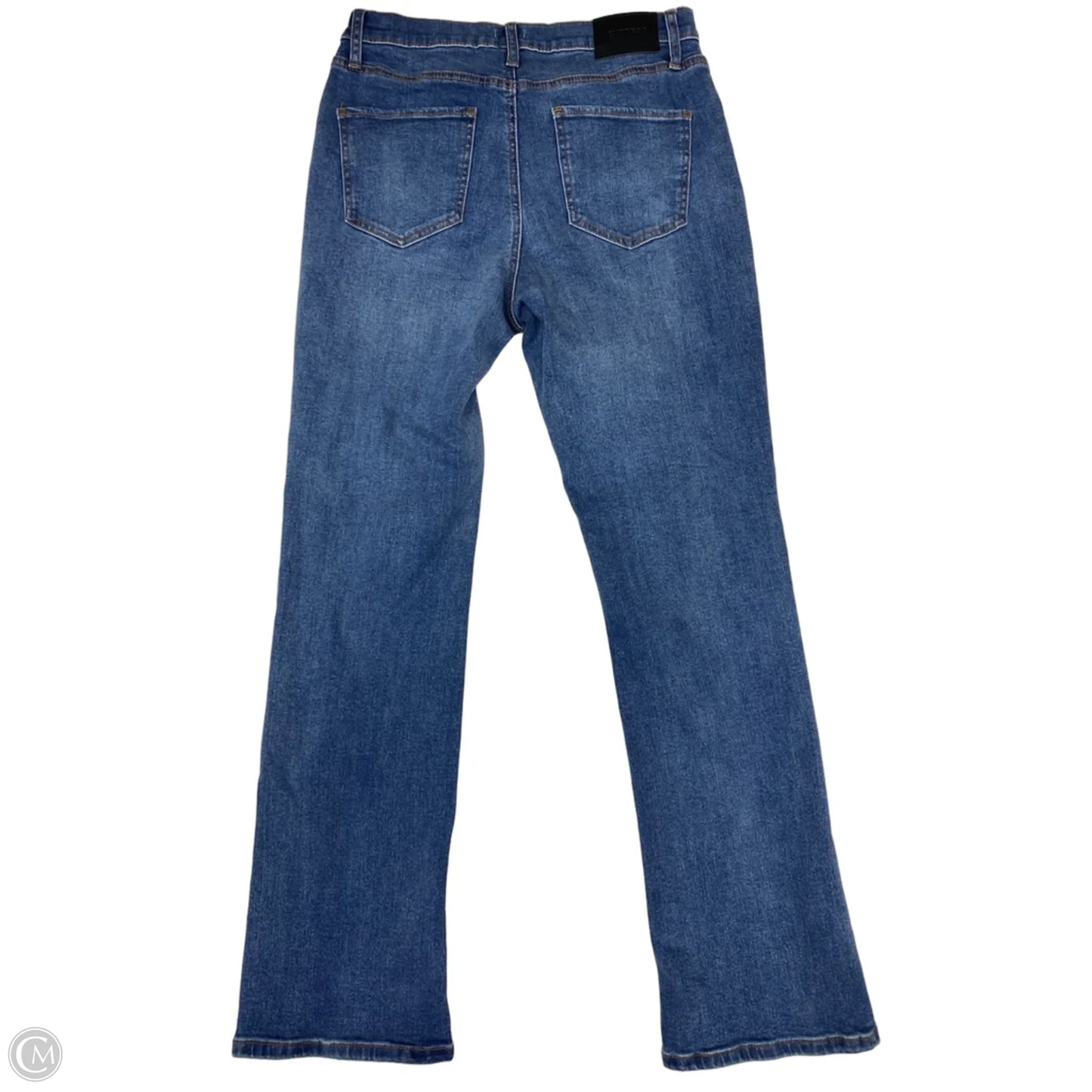 Jeans Straight By Express In Blue Denim, Size: 12