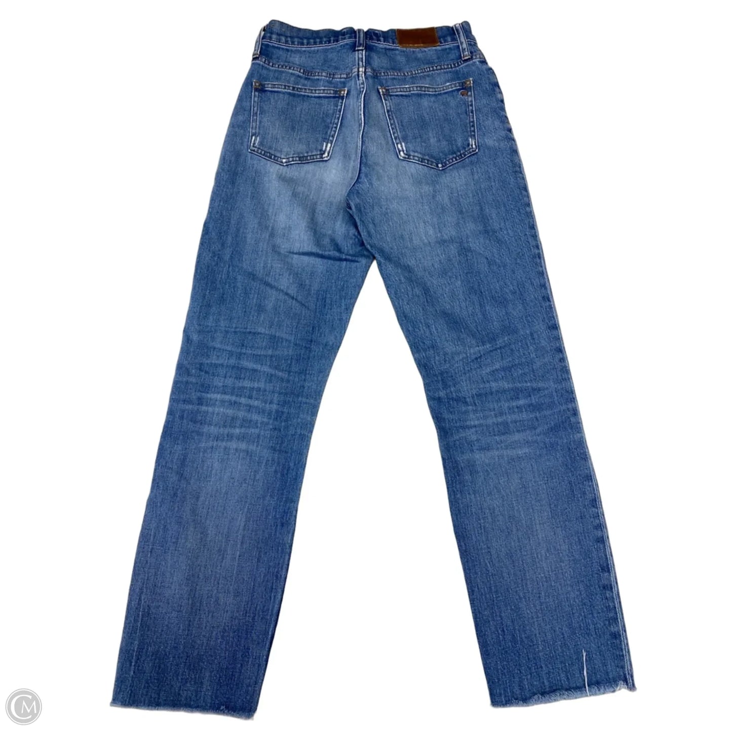 Jeans Straight By Madewell In Blue Denim, Size: 4