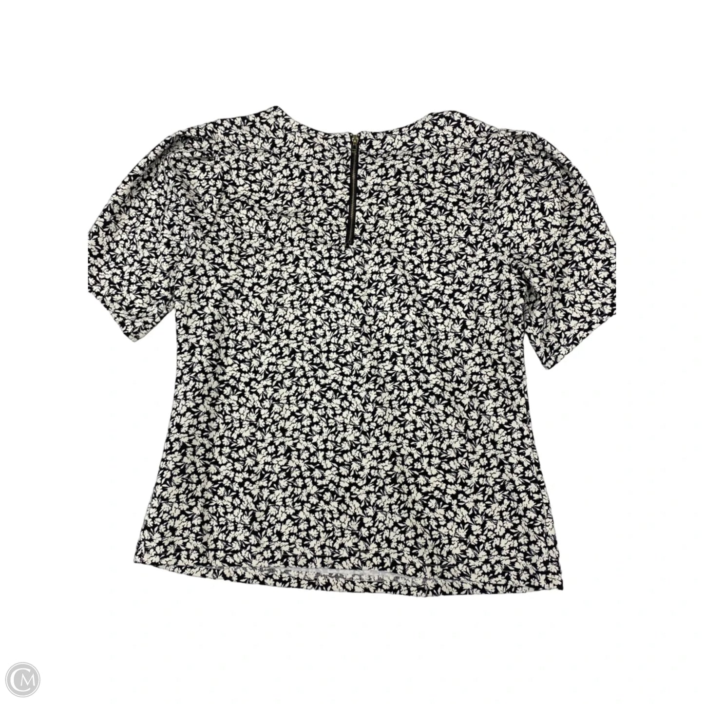 Top Short Sleeve By Melloday In Black & White, Size: M