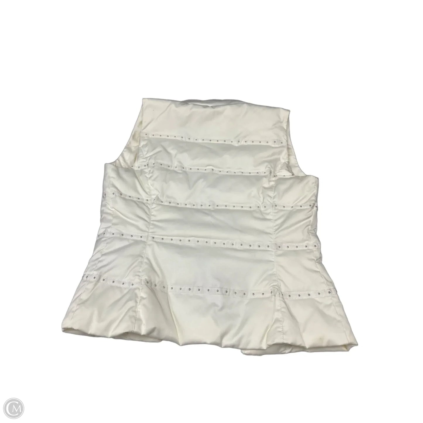 Vest Puffer & Quilted By White House Black Market In Ivory, Size: Xs