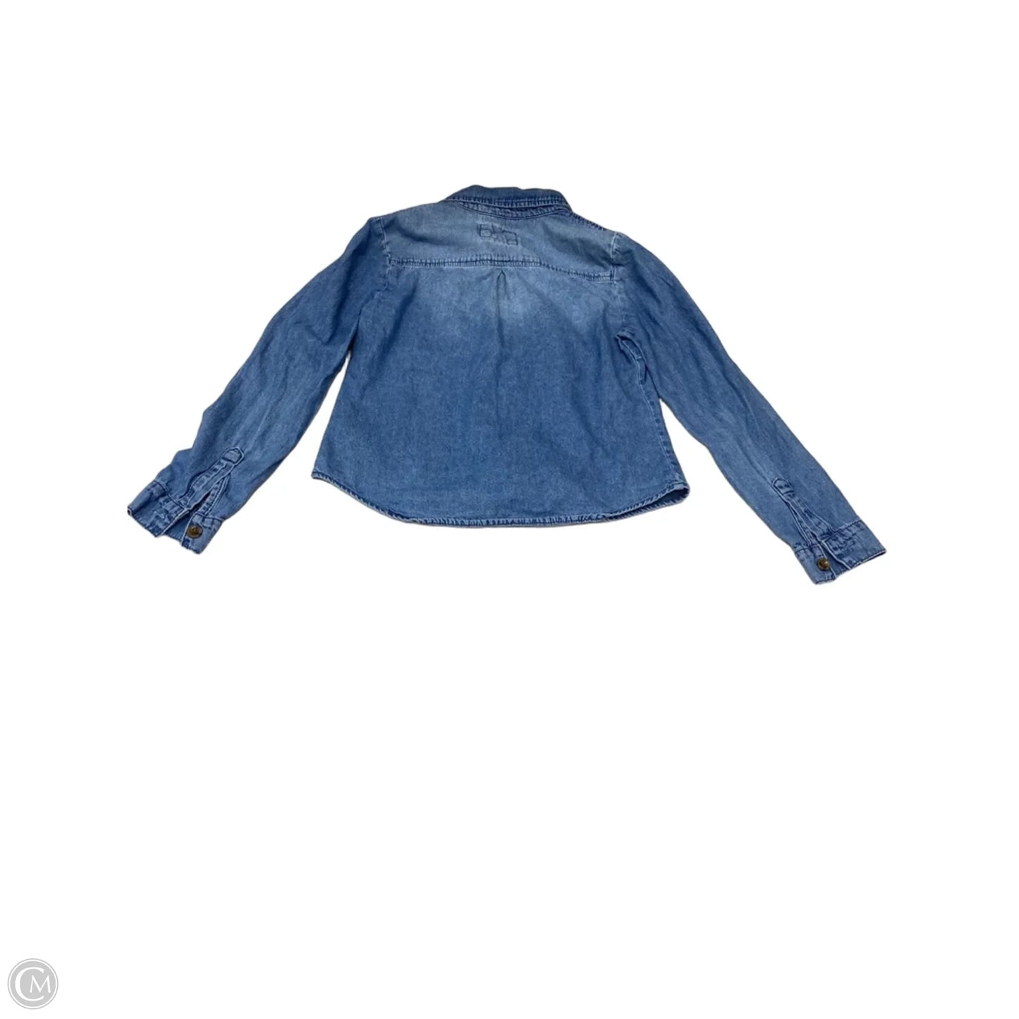 Top Long Sleeve By Clothes Mentor In Blue Denim, Size: S