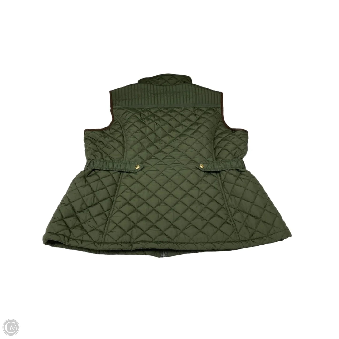 Vest Puffer & Quilted By Weatherproof In Green, Size: Xl