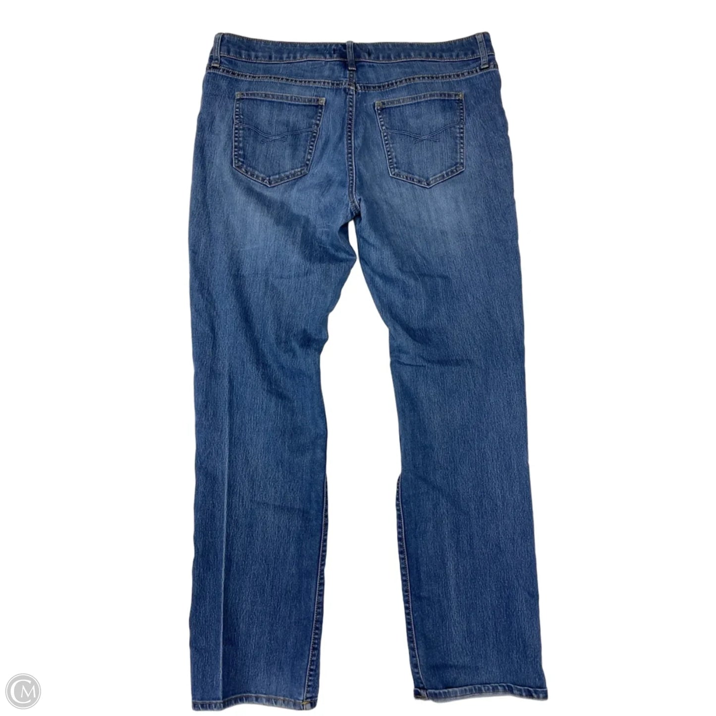 Jeans Straight By Eddie Bauer In Blue Denim, Size: 10