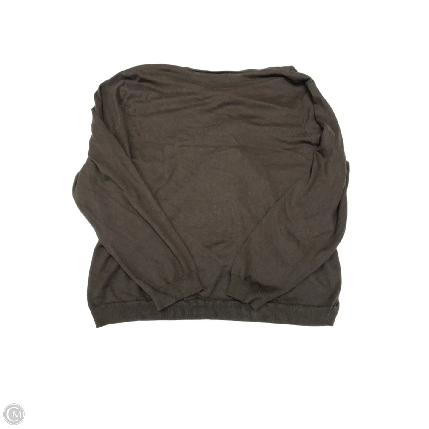 Cardigan By Lauren By Ralph Lauren In Brown, Size: 2x