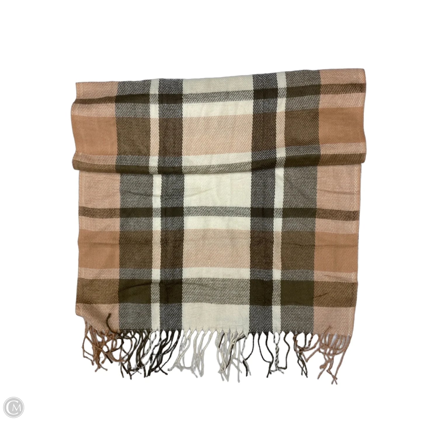 Scarf Winter By Clothes Mentor In Plaid Pattern