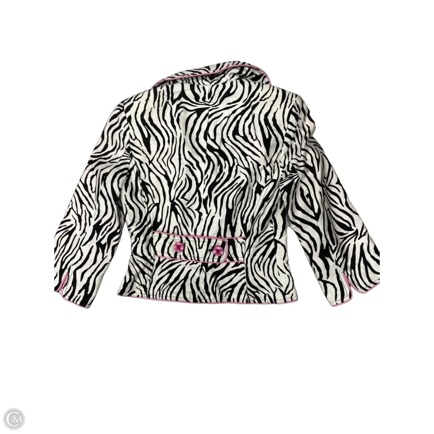Blazer By Cynthia Steffe In Zebra Print, Size: Xs