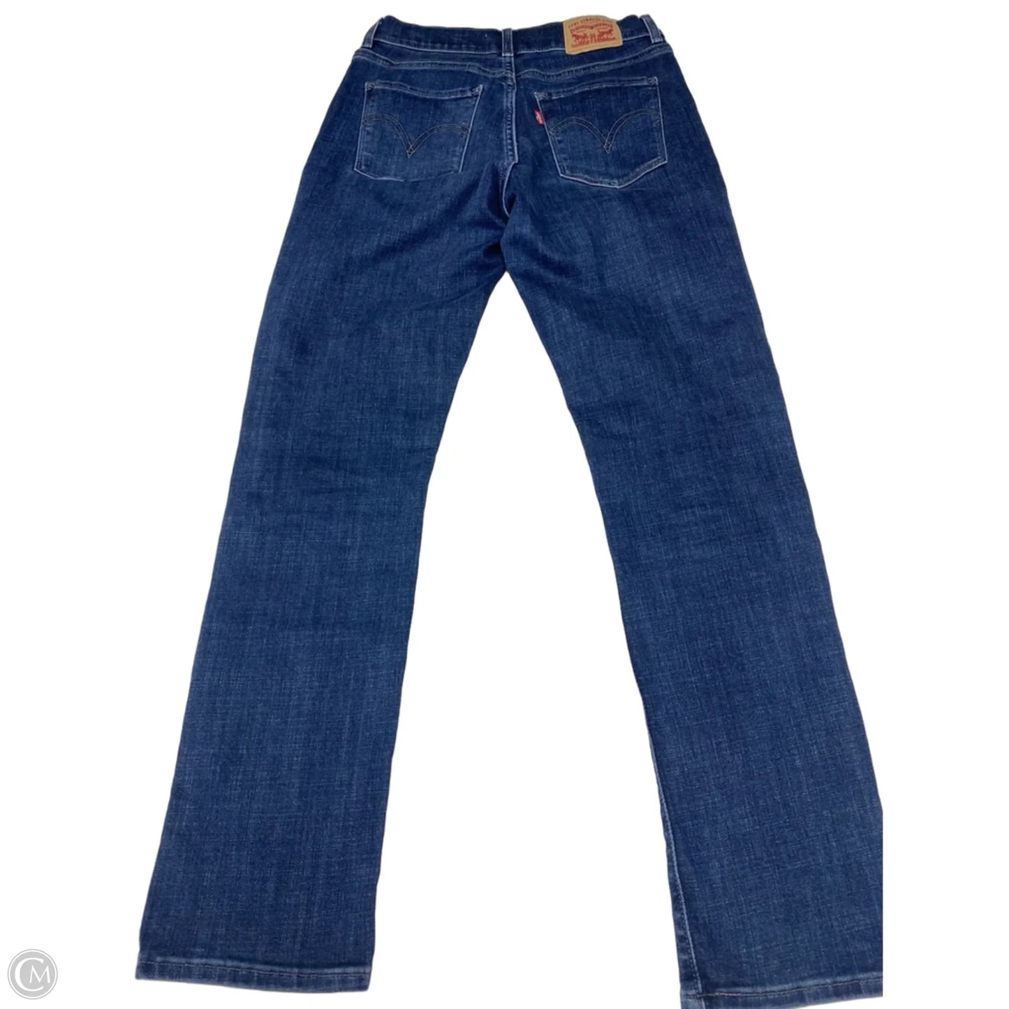 Jeans Straight By Levis In Blue Denim, Size: 2
