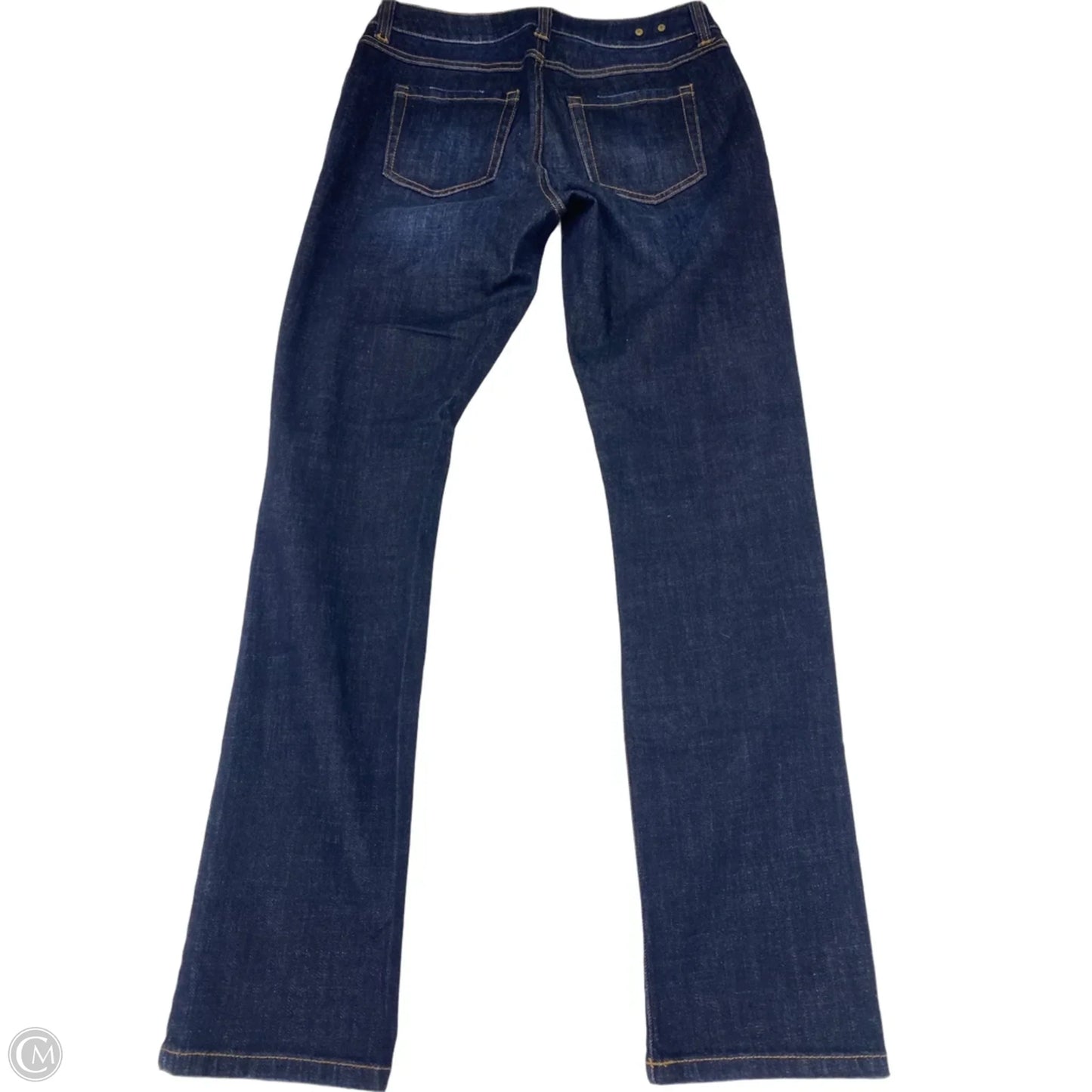 Jeans Straight By Cabi In Blue Denim, Size: 4