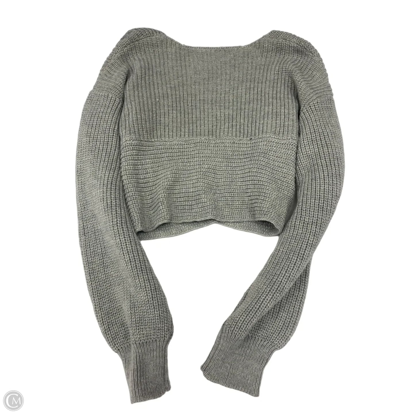 Sweater By Clothes Mentor In Grey, Size: L