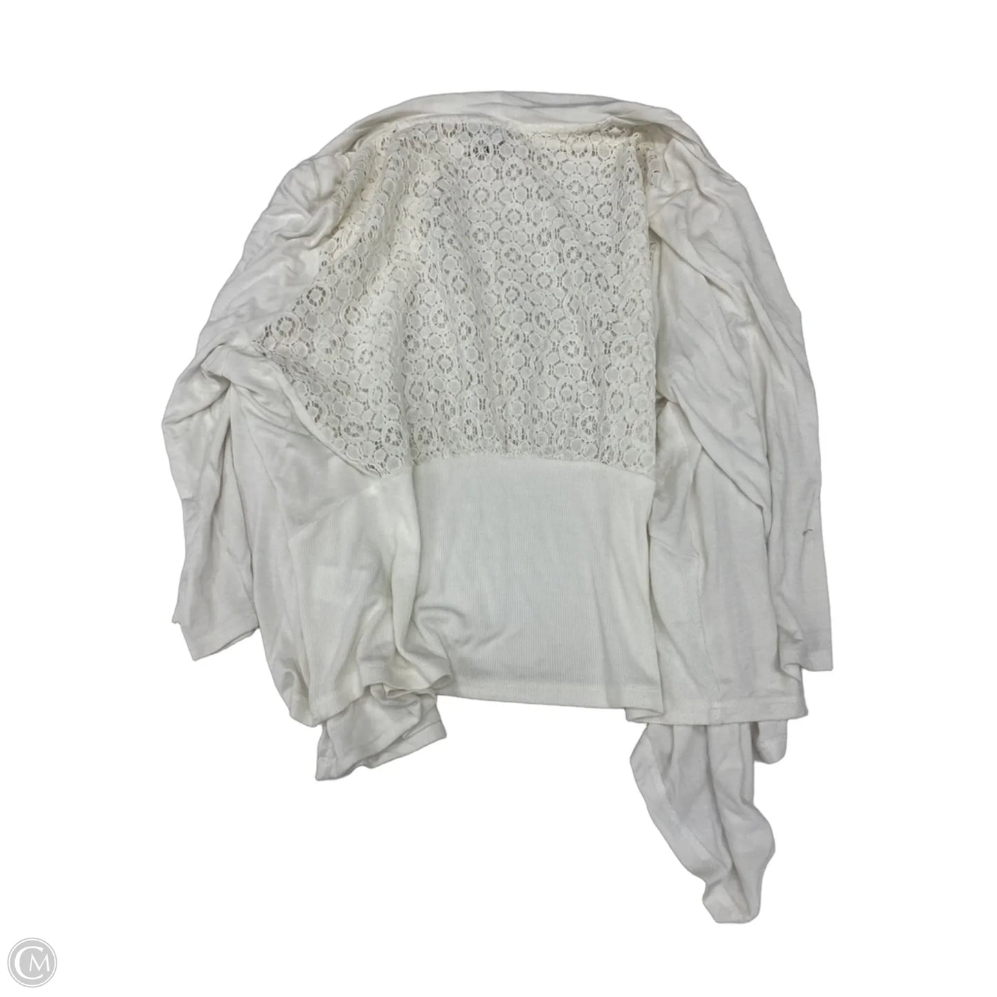 Cardigan By Elle In White, Size: Xl