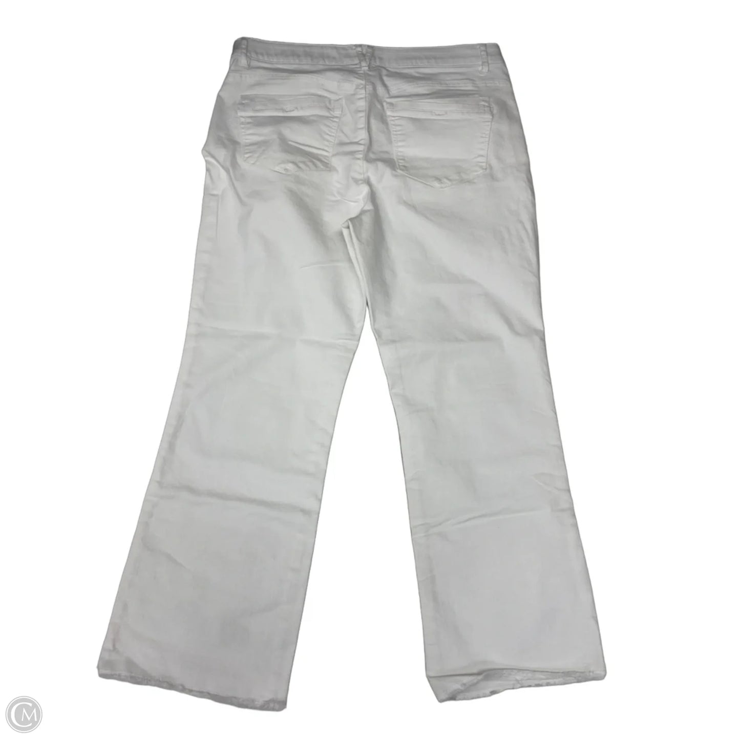 Jeans Wide Leg By Democracy In White, Size: 14