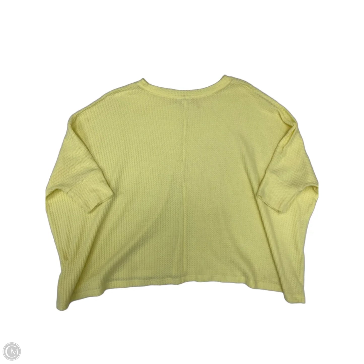 Top Short Sleeve By La Miel In Yellow, Size: S