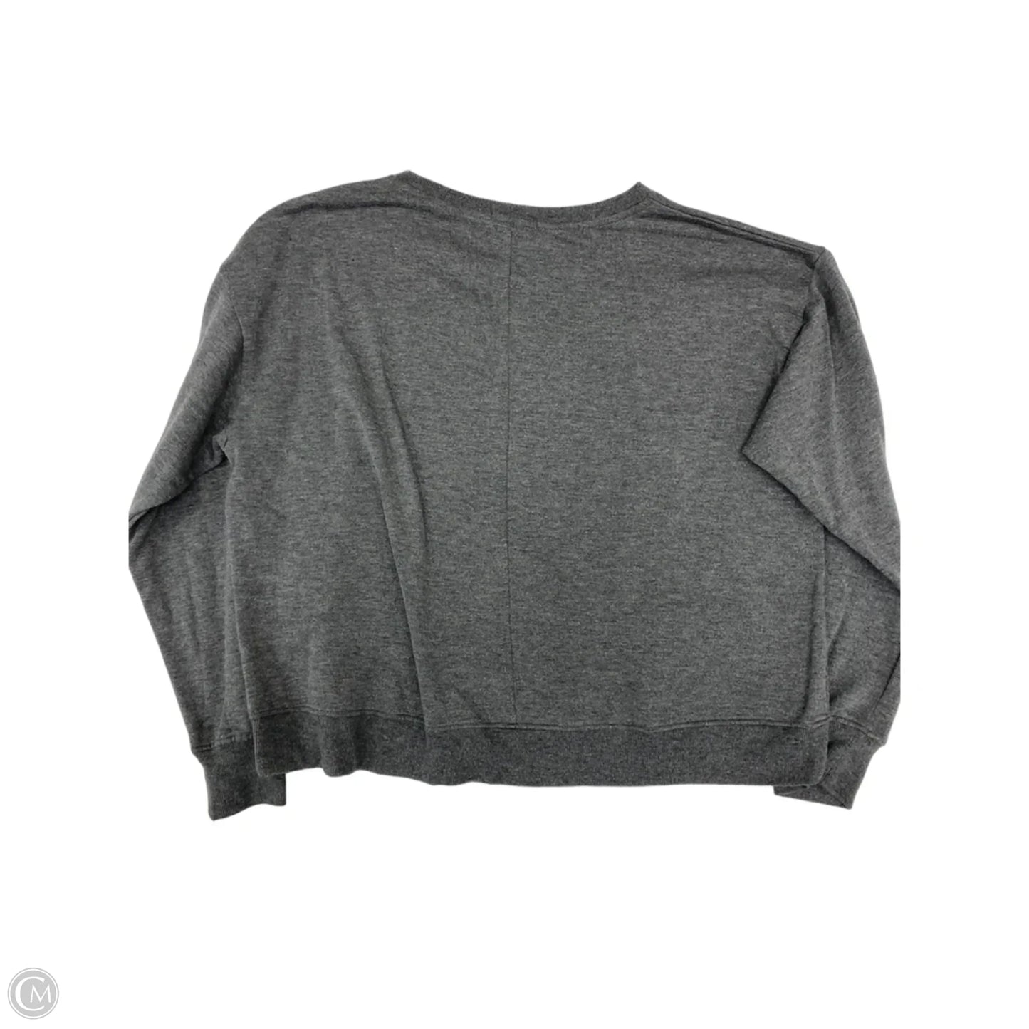 Sweatshirt Crewneck By Clothes Mentor In Grey, Size: L