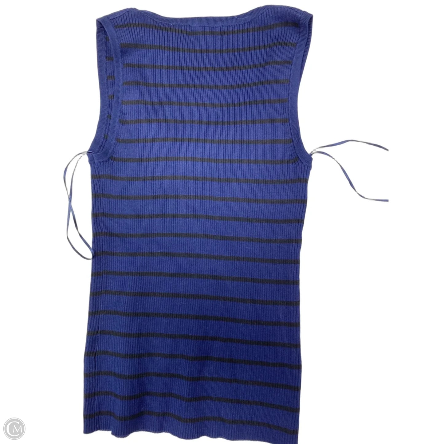Sweater Short Sleeve By Tahari In Navy, Size: Sp