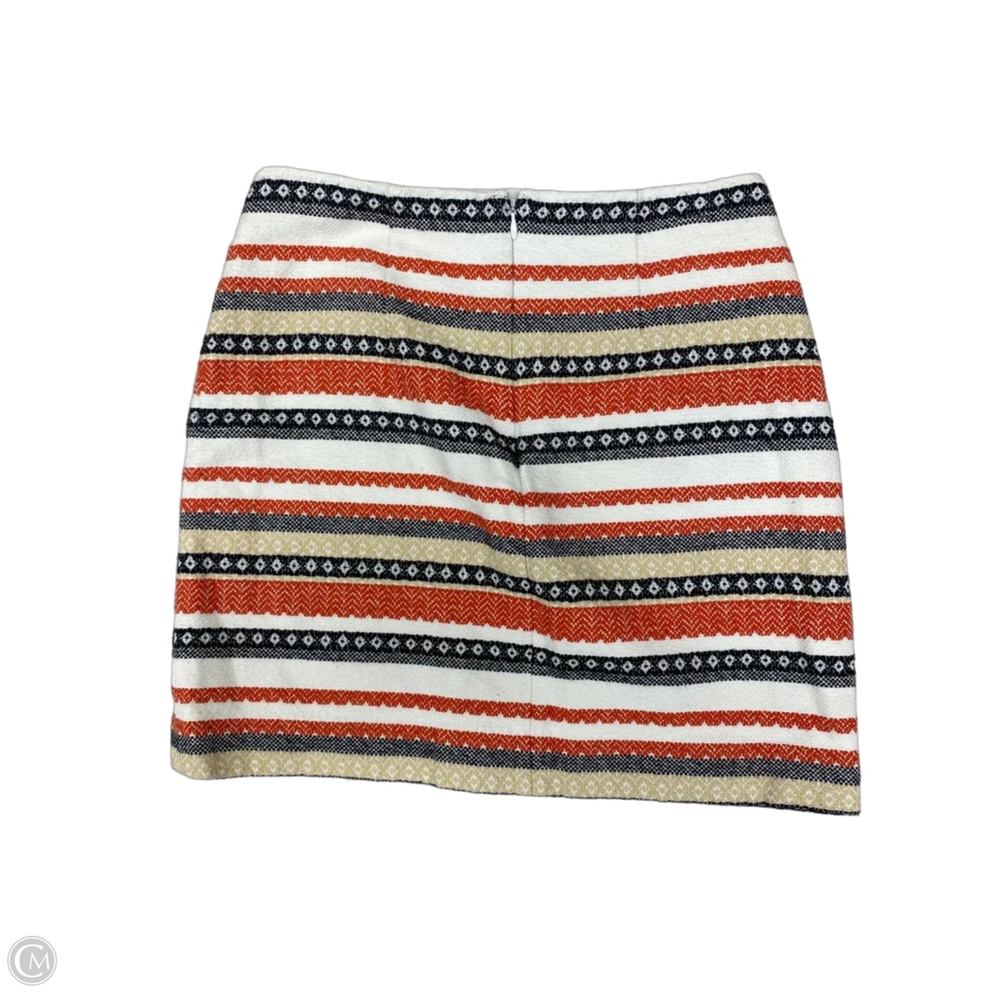 Skirt Mini & Short By Loft In Striped Pattern, Size: 2p