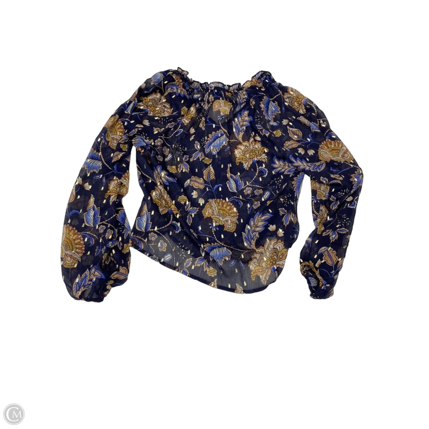 Top Long Sleeve By Tamara H In Floral Print, Size: M