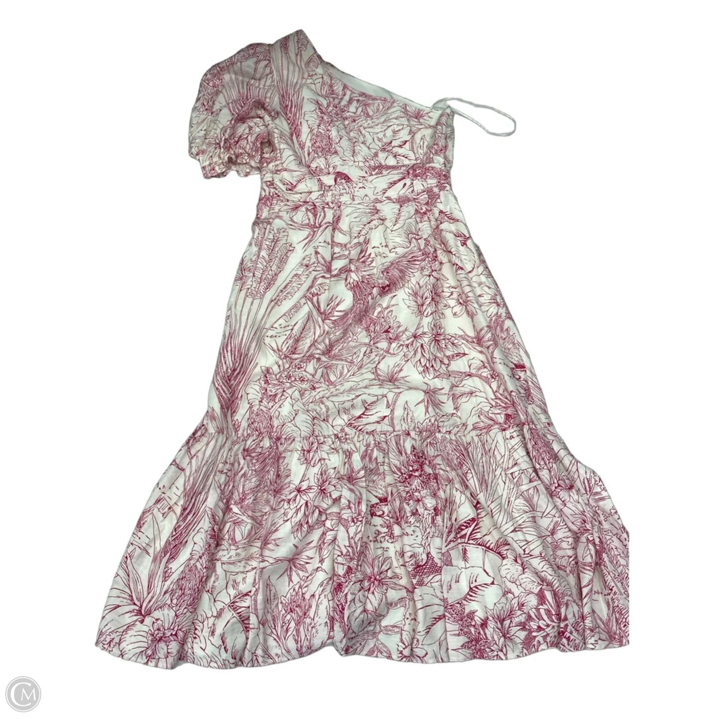 Dress Casual Maxi By Express In Pink & White, Size: M