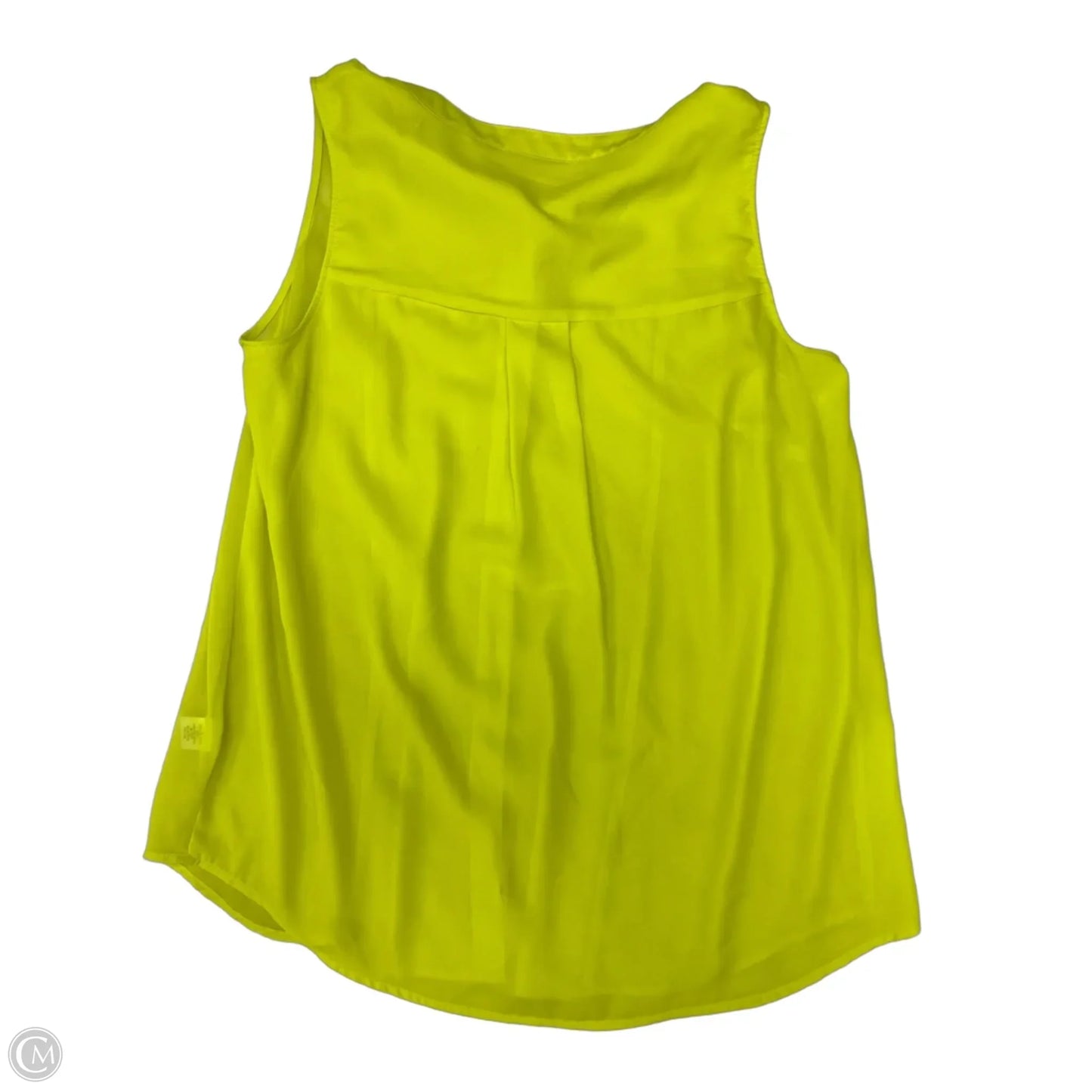 Blouse Sleeveless By Apt 9 In Yellow, Size: 1x