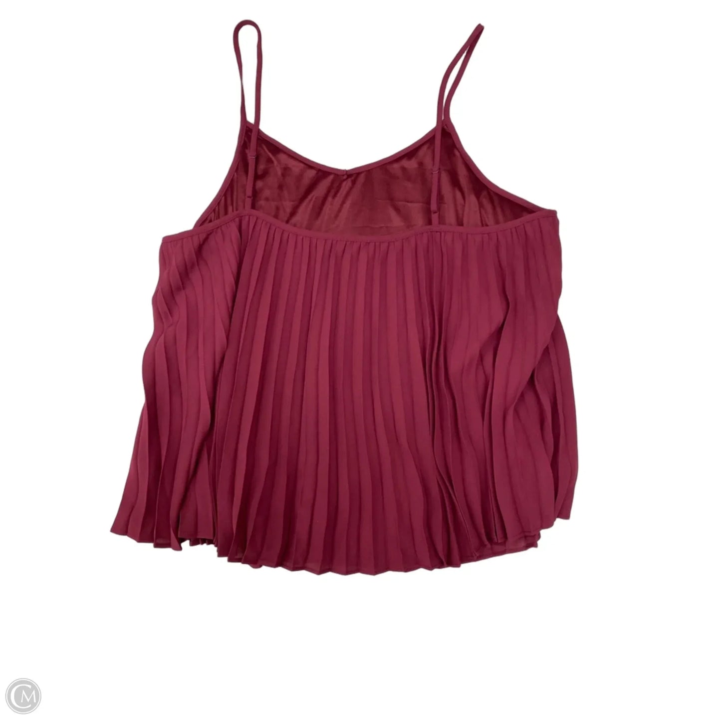 Top Sleeveless By Nine West In Maroon, Size: Xl