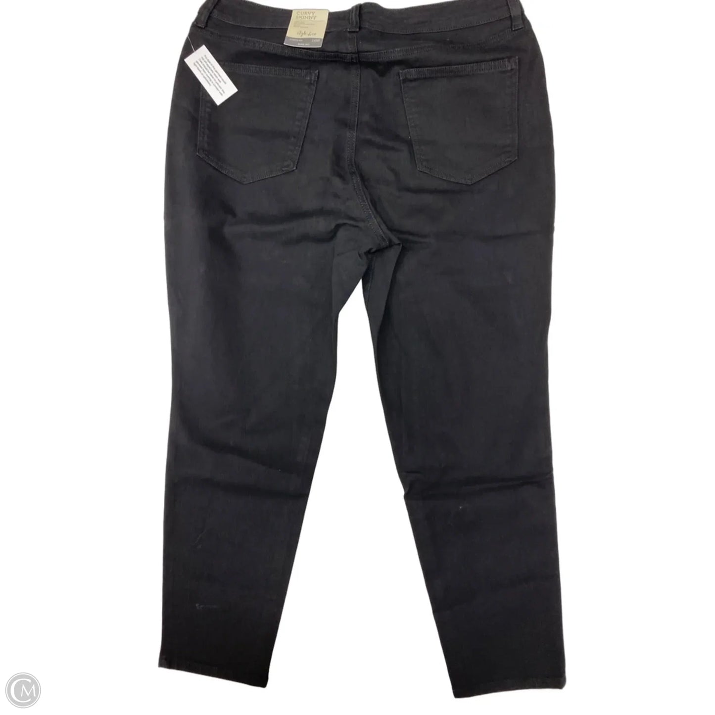 Jeans Skinny By Style And Company In Black, Size: 16