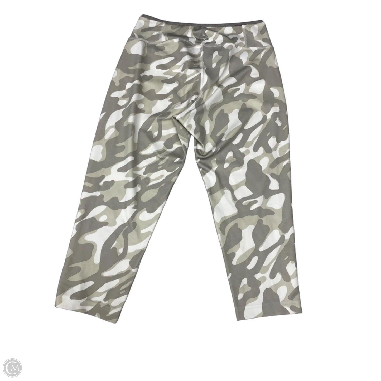 Athletic Capris By Reebok In Camouflage Print, Size: M